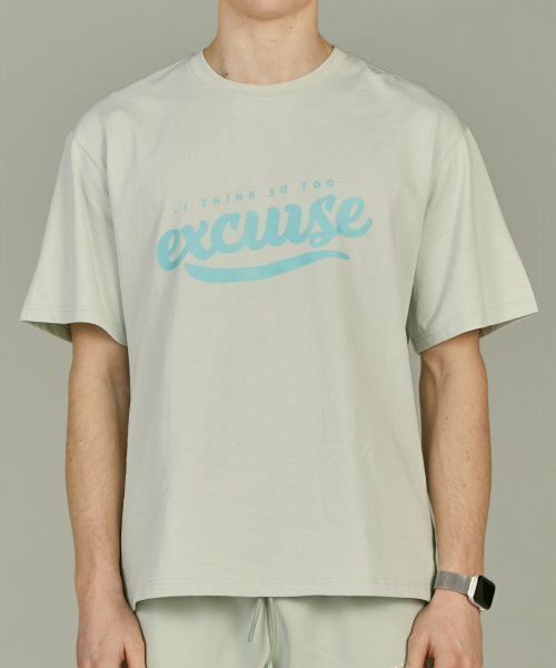 EXCURSE（エクスカース）の「ECプレミアムオーバーサイズハーフTシャツミントXブルー（Tシャツ/カットソー・レディース・その他・MEDIUM/LARGE/X-LARGE）」の3枚目の写真