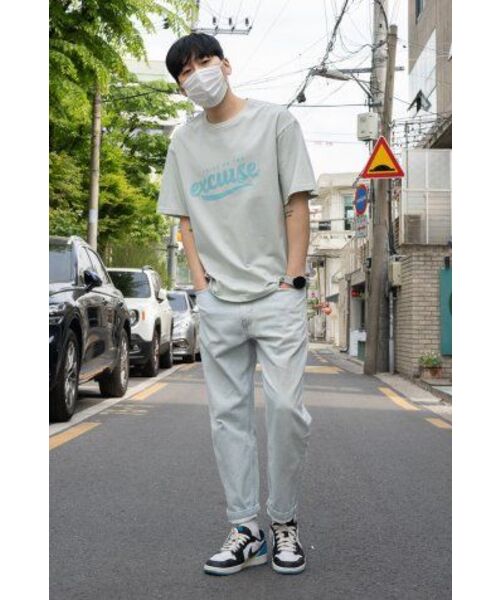 EXCURSE（エクスカース）の「ECプレミアムオーバーサイズハーフTシャツミントXブルー（Tシャツ/カットソー・レディース・その他・MEDIUM/LARGE/X-LARGE）」の2枚目の写真