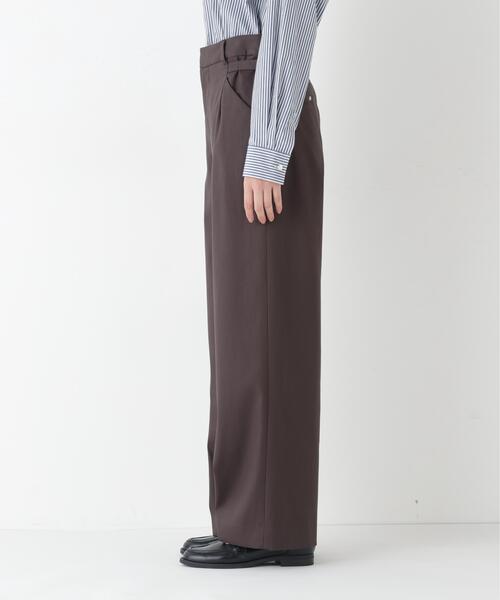 human woman（ヒューマンウーマン）の「◆【4サイズ展開/ウォッシャブル】ダブルクロスセミワイドパンツ（その他パンツ・レディース・ベージュ系その他2/グレー系その他・SMALL/MEDIUM/LARGE/X-SMALL）」の19枚目の写真