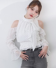 one after another NICE CLAUP | アメスリリボンブラウス(シャツ/ブラウス)