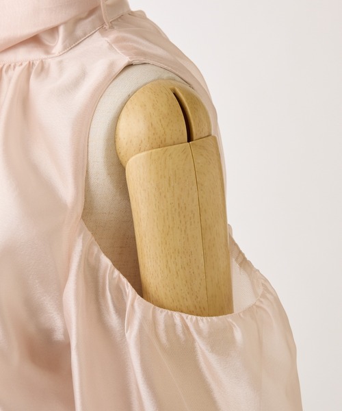 one after another NICE CLAUP(ワンアフターアナザーナイスクラップ)の「アメスリリボンブラウス(シャツ/ブラウス・レディース・ピンクベージュ/ブルー系その他/ドット・FREE)」の14枚目の写真