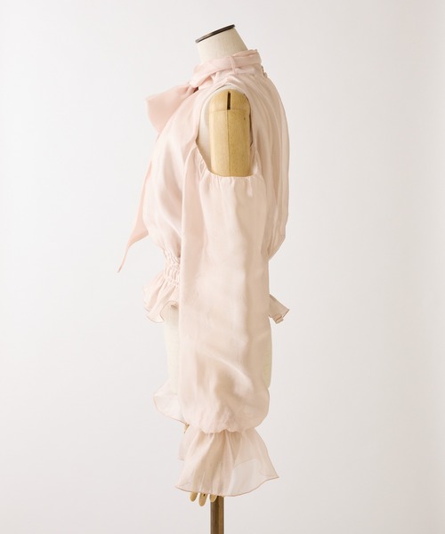 one after another NICE CLAUP(ワンアフターアナザーナイスクラップ)の「アメスリリボンブラウス(シャツ/ブラウス・レディース・ピンクベージュ/ブルー系その他/ドット・FREE)」の16枚目の写真