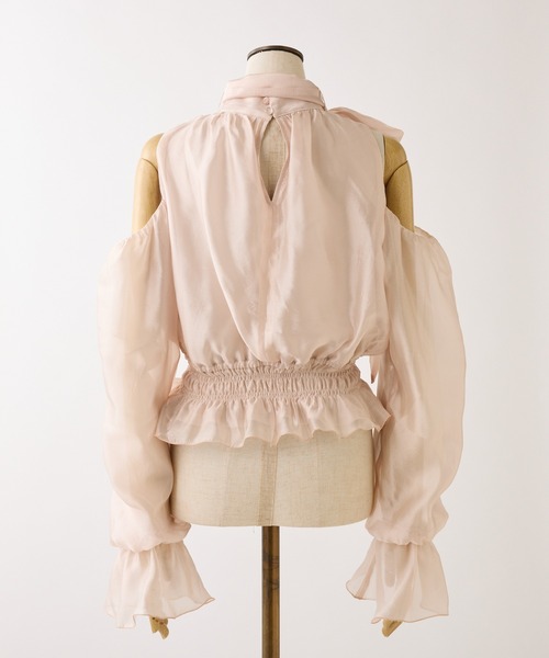 one after another NICE CLAUP(ワンアフターアナザーナイスクラップ)の「アメスリリボンブラウス(シャツ/ブラウス・レディース・ピンクベージュ/ブルー系その他/ドット・FREE)」の17枚目の写真