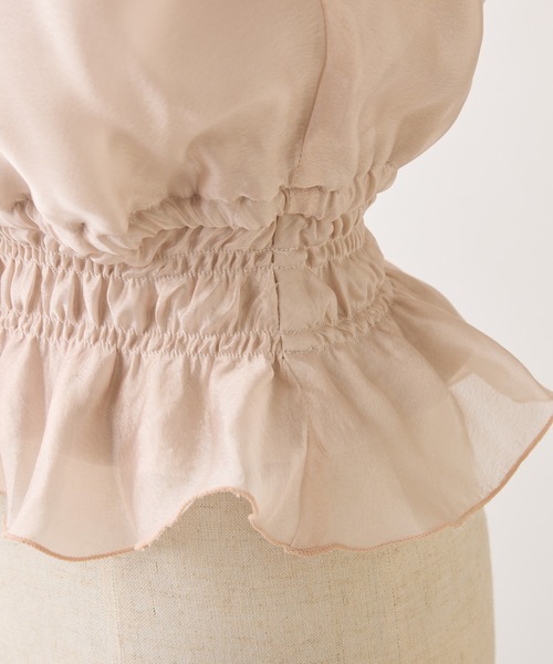 one after another NICE CLAUP(ワンアフターアナザーナイスクラップ)の「アメスリリボンブラウス(シャツ/ブラウス・レディース・ピンクベージュ/ブルー系その他/ドット・FREE)」の19枚目の写真