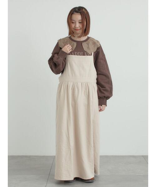 セール】エプロンジャンパースカート（ワンピース）｜Samansa Mos2