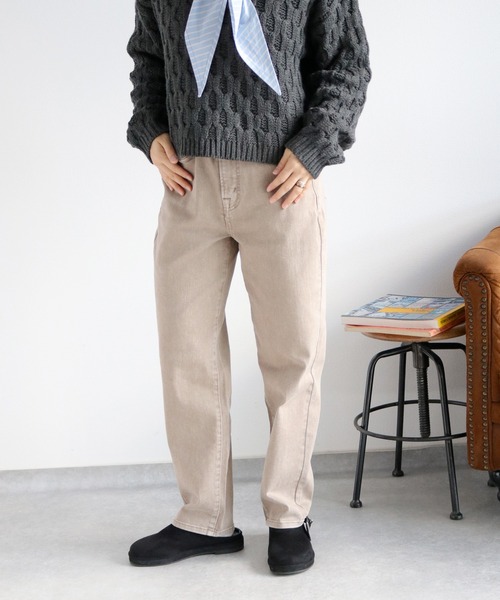 cepo（セポ）の「〈5色展開〉ストレッチクロップドデニムパンツ（デニムパンツ・レディース・ワンウォッシュ/オフホワイト/ブルー系3/ブラウン/ブルー系2・L/M/S）」の13枚目の写真