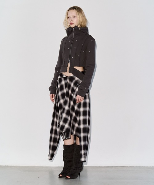 JOSE MOON(ジョゼムーン)の「FORM HOODIE/フォームフーディー(パーカー・レディース・ベージュ/グレー/チャコールグレー・FREE)」の5枚目の写真