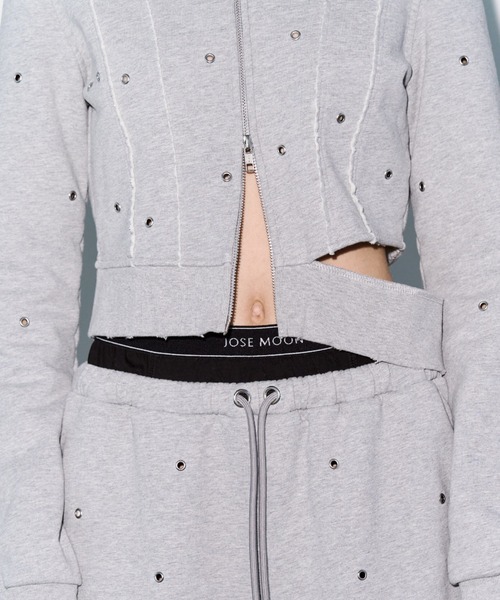 JOSE MOON(ジョゼムーン)の「FORM HOODIE/フォームフーディー(パーカー・レディース・ベージュ/グレー/チャコールグレー・FREE)」の17枚目の写真