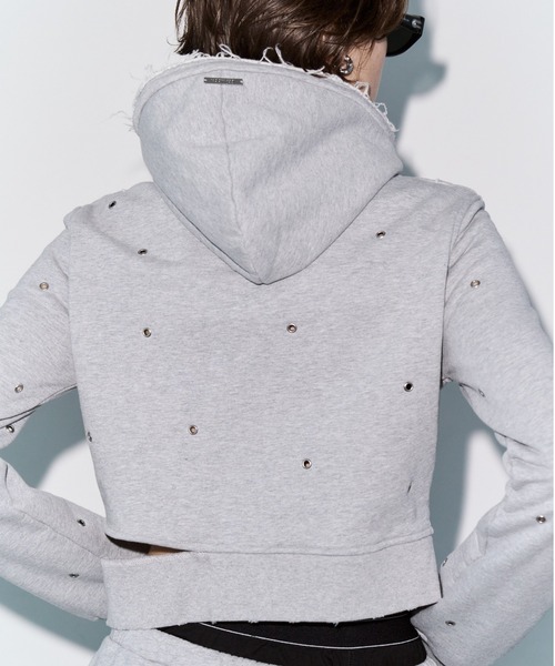 JOSE MOON(ジョゼムーン)の「FORM HOODIE/フォームフーディー(パーカー・レディース・ベージュ/グレー/チャコールグレー・FREE)」の13枚目の写真