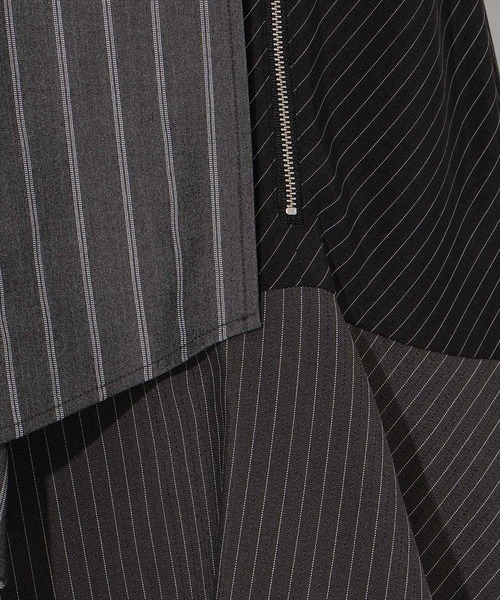 AND COUTURE（アンドクチュール）の「ストライプパッチワークスカート（スカート・レディース・ブラック系その他/ブルー系その他・MEDIUM/SMALL）」の11枚目の写真