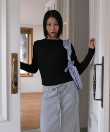 Regular Fit Layered Halter Knit Black