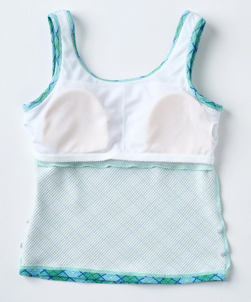 ROXY（ロキシー）の「ROXY/ロキシー 水着 ビキニ タンキニ チェック柄 TSW261100（水着・キッズ・ブルーグリーン/ブラック・150cm/140cm/130cm）」の15枚目の写真