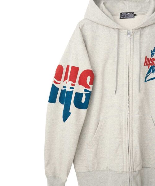 HYSTERIC GLAMOUR（ヒステリックグラマー）の「HYS FLARE LOGO パーカー（パーカー・メンズ・グリーン/ブラック/トップグレー・MEDIUM/SMALL/X-LARGE/LARGE）」の11枚目の写真