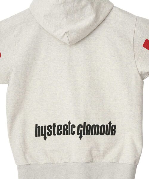 HYSTERIC GLAMOUR（ヒステリックグラマー）の「HYS FLARE LOGO パーカー（パーカー・メンズ・グリーン/ブラック/トップグレー・MEDIUM/SMALL/X-LARGE/LARGE）」の12枚目の写真