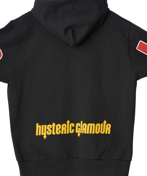 HYSTERIC GLAMOUR（ヒステリックグラマー）の「HYS FLARE LOGO パーカー（パーカー・メンズ・グリーン/ブラック/トップグレー・MEDIUM/SMALL/X-LARGE/LARGE）」の8枚目の写真