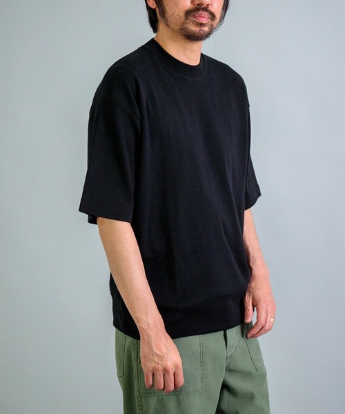 gicipi（ジチピ）の「[gicipi] TONNO / クルーネックリラックスフィット Tシャツ（Tシャツ/カットソー・メンズ・ホワイト/コバルトブルー/ベージュ/ブラック・4/5）」の15枚目の写真
