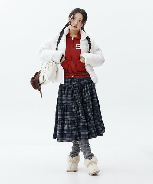 AMESWORLDWIDE(アメスワールドワイド)の「CROP COWICHAN CARDIGAN RED(カーディガン/ボレロ・レディース・その他・FREE)」の5枚目の写真