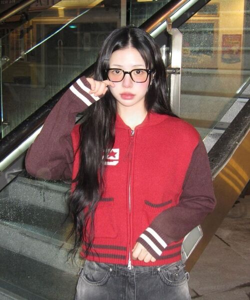 AMESWORLDWIDE(アメスワールドワイド)の「CROP COWICHAN CARDIGAN RED(カーディガン/ボレロ・レディース・その他・FREE)」の4枚目の写真