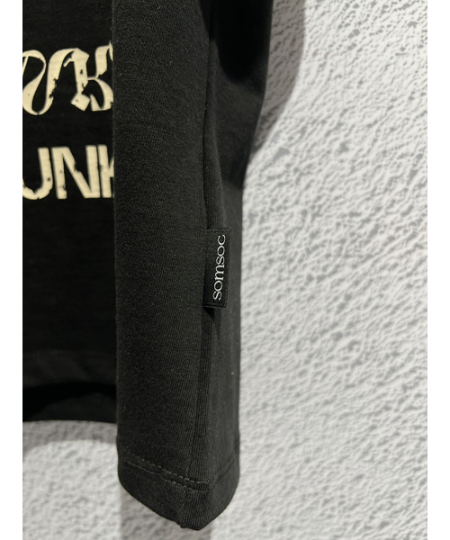 SOMSOC(ソムソック)の「PUNKY SLOGAN CROP TOP_BLACK(Tシャツ/カットソー・レディース・その他・FREE)」の5枚目の写真