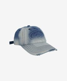KZM（ケージエム）の「エンボロゴデニムボールキャップ BLUE（キャップ）」