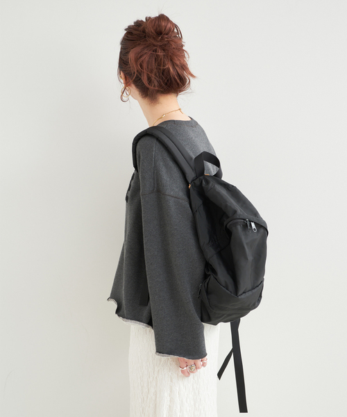 B.C STOCK（ベーセーストック）の「《追加》ラメサガラ刺繍ロングスリーブ（スウェット・レディース・ライトグレー/ホワイト/チャコールグレー/サックスブルー/ピンク・FREE）」の20枚目の写真