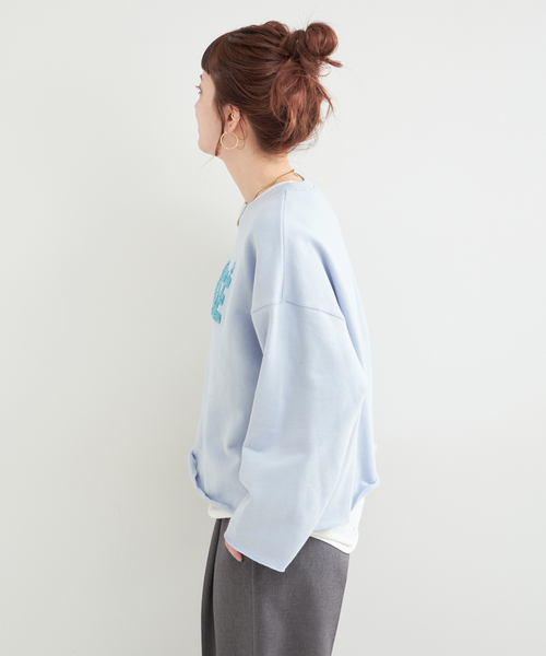 セール】《追加》ラメサガラ刺繍ロングスリーブ（スウェット）｜B.C