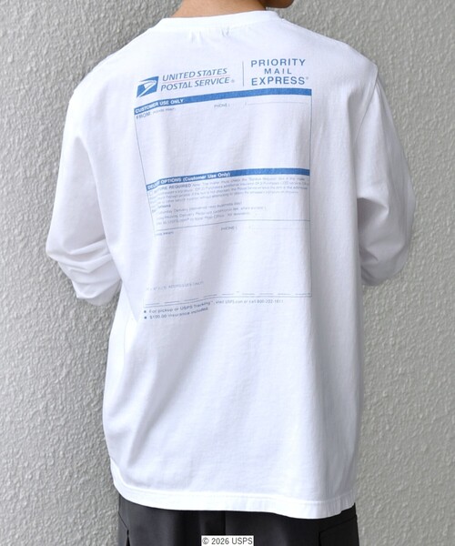 GOOD ROCK SPEED(グッドロックスピード)の「GOOD ROCK SPEED: USPS グラフィック プリント Tシャツ(ロンT)◇(Tシャツ/カットソー・メンズ・ホワイト/グレー・X-LARGE/LARGE/MEDIUM)」の21枚目の写真