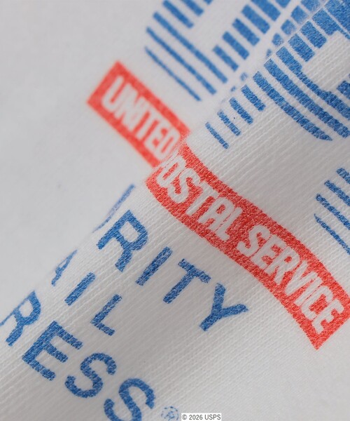 GOOD ROCK SPEED(グッドロックスピード)の「GOOD ROCK SPEED: USPS グラフィック プリント Tシャツ(ロンT)◇(Tシャツ/カットソー・メンズ・ホワイト/グレー・X-LARGE/LARGE/MEDIUM)」の13枚目の写真