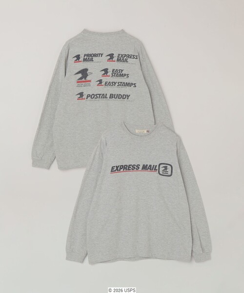 GOOD ROCK SPEED(グッドロックスピード)の「GOOD ROCK SPEED: USPS グラフィック プリント Tシャツ(ロンT)◇(Tシャツ/カットソー・メンズ・ホワイト/グレー・X-LARGE/LARGE/MEDIUM)」の14枚目の写真