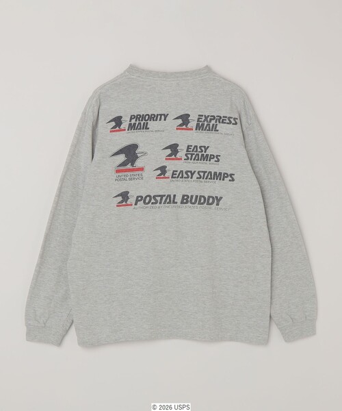 GOOD ROCK SPEED(グッドロックスピード)の「GOOD ROCK SPEED: USPS グラフィック プリント Tシャツ(ロンT)◇(Tシャツ/カットソー・メンズ・ホワイト/グレー・X-LARGE/LARGE/MEDIUM)」の16枚目の写真