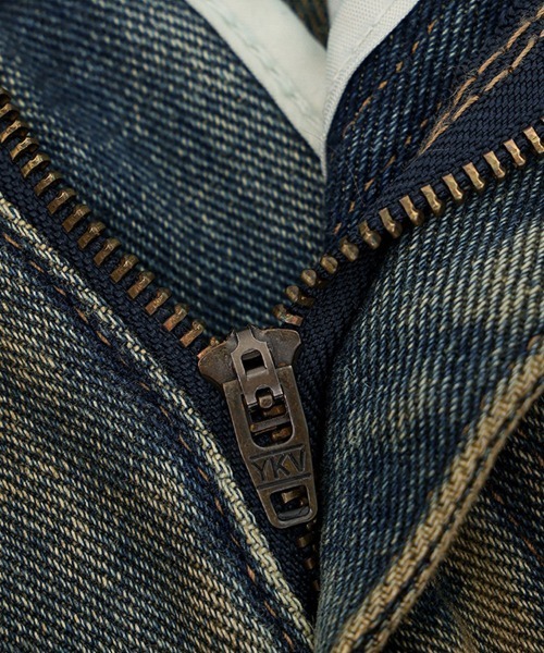 Dalfwin（ダールフィン）の「韓国ファッション 左右非対称デザインハイウエストワイドデニム（デニムパンツ・レディース・ブルー・SMALL/MEDIUM/LARGE）」の13枚目の写真