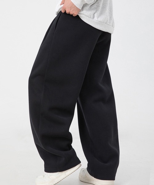 DOUBLE STEAL（ダブルスティール）の「ルーズフィットワイドスウェットパンツ（スウェットパンツ・メンズ・ブラック/杢グレー・X-LARGE/LARGE/MEDIUM/SMALL）」の2枚目の写真