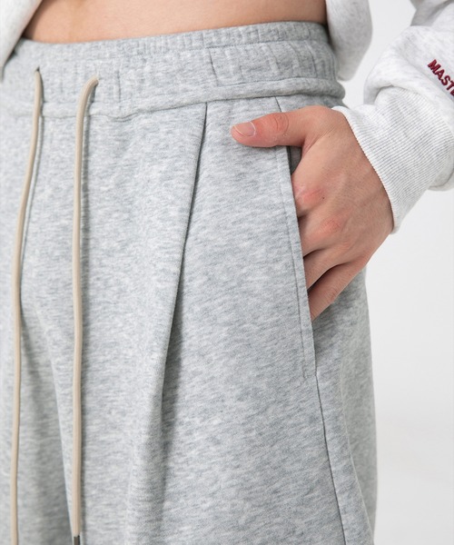 DOUBLE STEAL（ダブルスティール）の「ルーズフィットワイドスウェットパンツ（スウェットパンツ・メンズ・ブラック/杢グレー・X-LARGE/LARGE/MEDIUM/SMALL）」の5枚目の写真