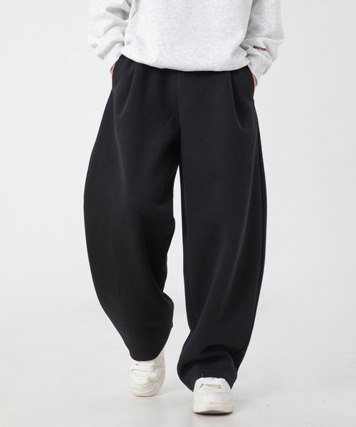 DOUBLE STEAL（ダブルスティール）の「ルーズフィットワイドスウェットパンツ（スウェットパンツ・メンズ・ブラック/杢グレー・X-LARGE/LARGE/MEDIUM/SMALL）」の6枚目の写真