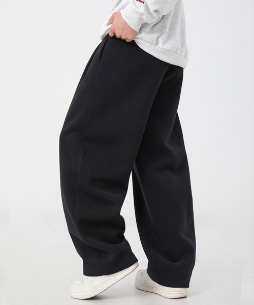 DOUBLE STEAL（ダブルスティール）の「ルーズフィットワイドスウェットパンツ（スウェットパンツ・メンズ・ブラック/杢グレー・X-LARGE/LARGE/MEDIUM/SMALL）」の8枚目の写真