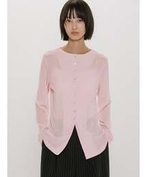MIDIUMISOLID（ミディウミソリッド）の「MIDIUMISOLID for Ladies クルーネックロングカーディガン（カーディガン/ボレロ）」