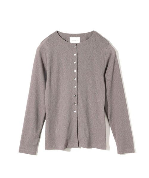 MIDIUMISOLID(ミディウミソリッド)の「MIDIUMISOLID for Ladies クルーネックロングカーディガン(カーディガン/ボレロ・レディース・キナリ/ピンク/グレー/ブラック・FREE)」の6枚目の写真
