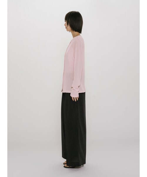 MIDIUMISOLID(ミディウミソリッド)の「MIDIUMISOLID for Ladies クルーネックロングカーディガン(カーディガン/ボレロ・レディース・キナリ/ピンク/グレー/ブラック・FREE)」の17枚目の写真