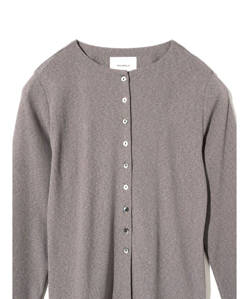 MIDIUMISOLID(ミディウミソリッド)の「MIDIUMISOLID for Ladies クルーネックロングカーディガン(カーディガン/ボレロ・レディース・キナリ/ピンク/グレー/ブラック・FREE)」の19枚目の写真