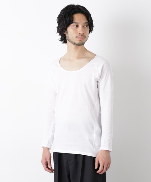 NANO universe(ナノユニバース)の「Anti Soaked(R)Plus インナーTシャツ 長袖(Tシャツ/カットソー・メンズ・ブラック/ホワイト・L/M/XL)」の4枚目の写真