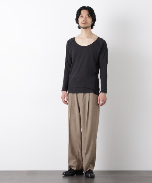NANO universe(ナノユニバース)の「Anti Soaked(R)Plus インナーTシャツ 長袖(Tシャツ/カットソー・メンズ・ブラック/ホワイト・L/M/XL)」の14枚目の写真