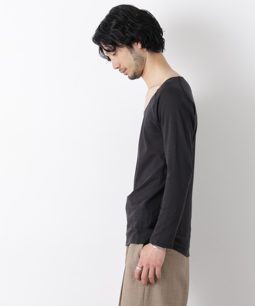 NANO universe(ナノユニバース)の「Anti Soaked(R)Plus インナーTシャツ 長袖(Tシャツ/カットソー・メンズ・ブラック/ホワイト・L/M/XL)」の13枚目の写真