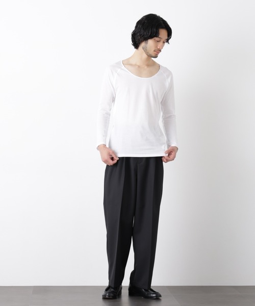 NANO universe(ナノユニバース)の「Anti Soaked(R)Plus インナーTシャツ 長袖(Tシャツ/カットソー・メンズ・ブラック/ホワイト・L/M/XL)」の8枚目の写真