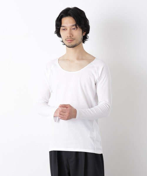 NANO universe(ナノユニバース)の「Anti Soaked(R)Plus インナーTシャツ 長袖(Tシャツ/カットソー・メンズ・ブラック/ホワイト・L/M/XL)」の3枚目の写真