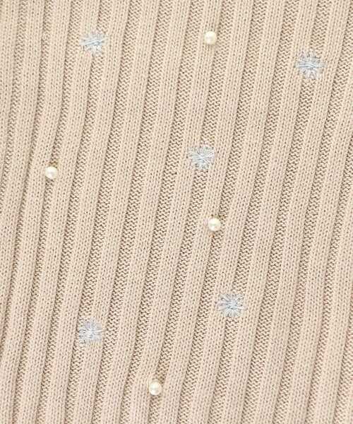 MAJESTIC LEGON（マジェスティックレゴン）の「キャミセットフラワー刺繍カーデ（カーディガン/ボレロ・レディース・グレー/ピンク/アイボリー/イエロー・MEDIUM）」の7枚目の写真