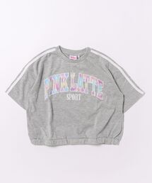 A BAG OF CHIPS（アバッグオブチップス）の「PINK-latte SPORT/ピンクラテスポーツ　袖テープ半袖Ｔシャツ（Tシャツ/カットソー）」