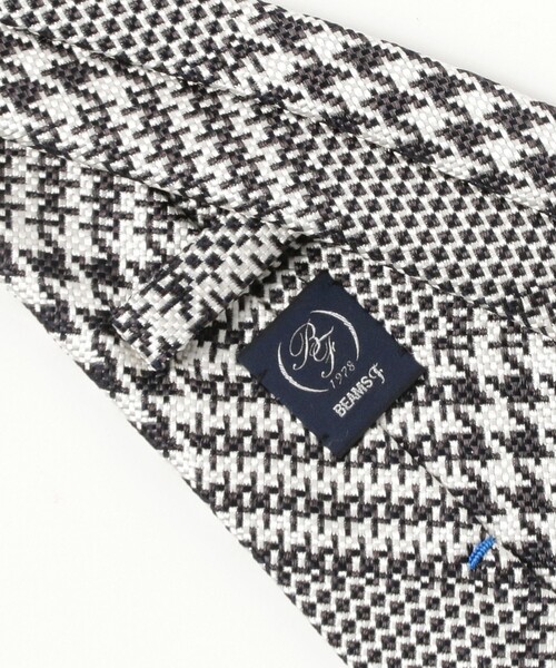 BEAMS F（ビームスエフ）の「シルク グレンプレイド柄 ネクタイ（ネクタイ・メンズ・ネイビー/グレー・ONE SIZE）」の4枚目の写真