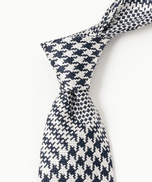 BEAMS F（ビームスエフ）の「シルク グレンプレイド柄 ネクタイ（ネクタイ・メンズ・ネイビー/グレー・ONE SIZE）」の8枚目の写真