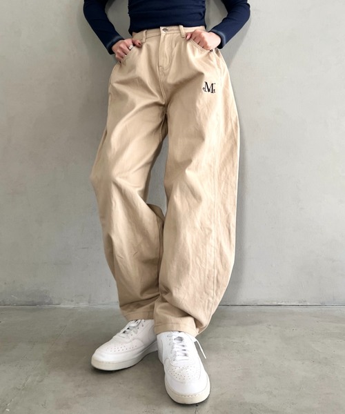 MUCENT(ムセント)の「【日本未発売/WEB限定】MUCENT(ムセント)/ユニセックス サイドピンタック スナップ ワイド コットン パンツ/ONEIL SIDE PINTUCK WIDE COTTON PANTS UNISEX(その他パンツ・レディース・ベージュ/ホワイト/ブラック・M/L)」の15枚目の写真
