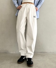 MUCENT（ムセント）の「【日本未発売/WEB限定】MUCENT(ムセント)/ユニセックス サイドピンタック スナップ ワイド コットン パンツ/ONEIL SIDE PINTUCK WIDE COTTON PANTS UNISEX（その他パンツ）」